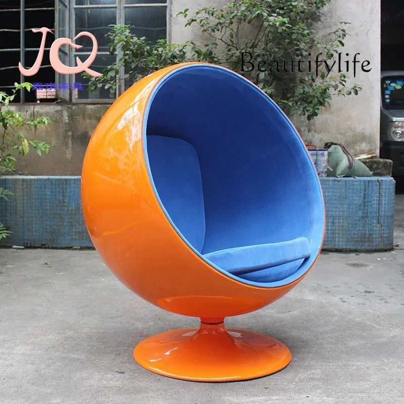 LZD A44 Nordic creative fiberglass leisure chair simple sofa bubble chair lazy single recliner