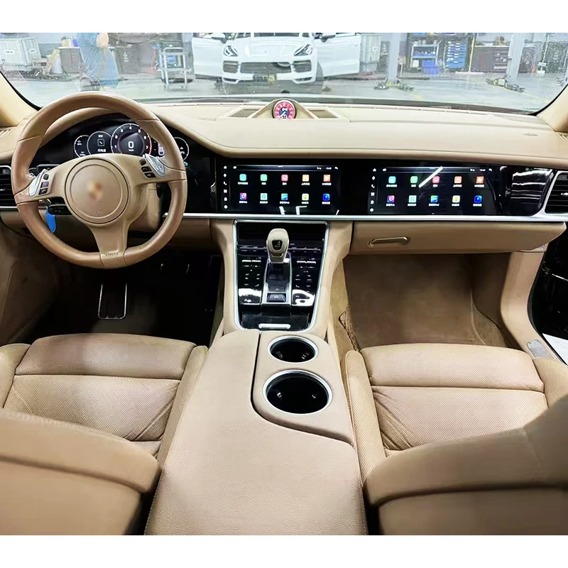 For Porsche Panamera 2010-2016 970 Upgrade Kit 971 Center Console Dashboard Car Modification Center Screen Automotive Interior