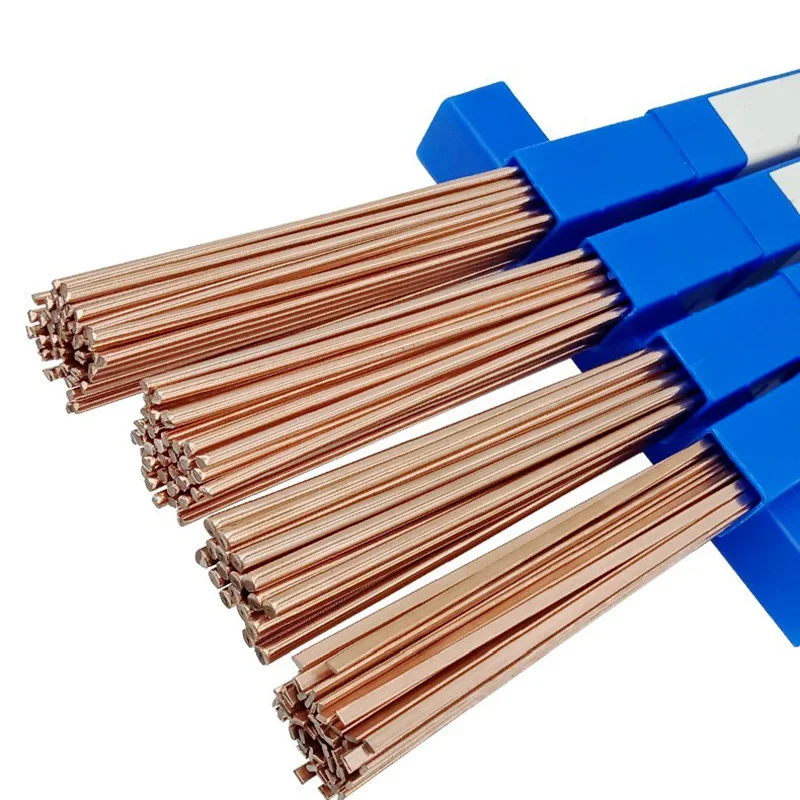 5Pcs Brass Welding Rod Phosphorus Copper Electrode Welding Wire Soldering Rod No Need Solder Powder Welding Rods