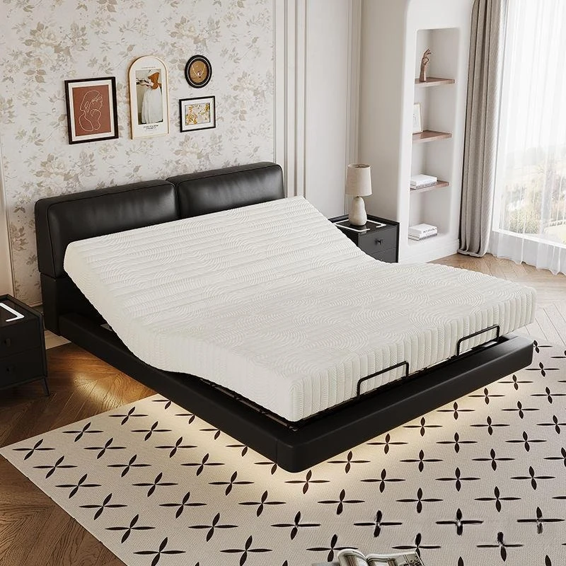 سرير ذكي ذو وظيفة كهربائية على شكل بقرة سوداء كبيرة، تعليق بسيط على الإنترنت للمشاهير بالرياح الكريمية #2