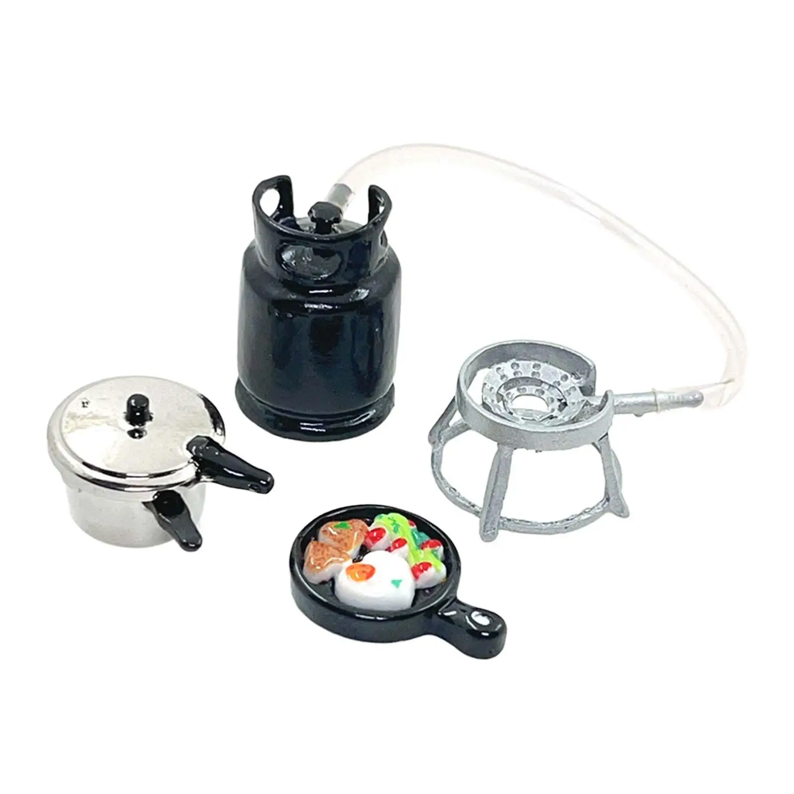 3x 1:6 1:12 Miniaturowe naczynia kuchenne do domku dla lalek Prezenty Miniaturowy zestaw scen