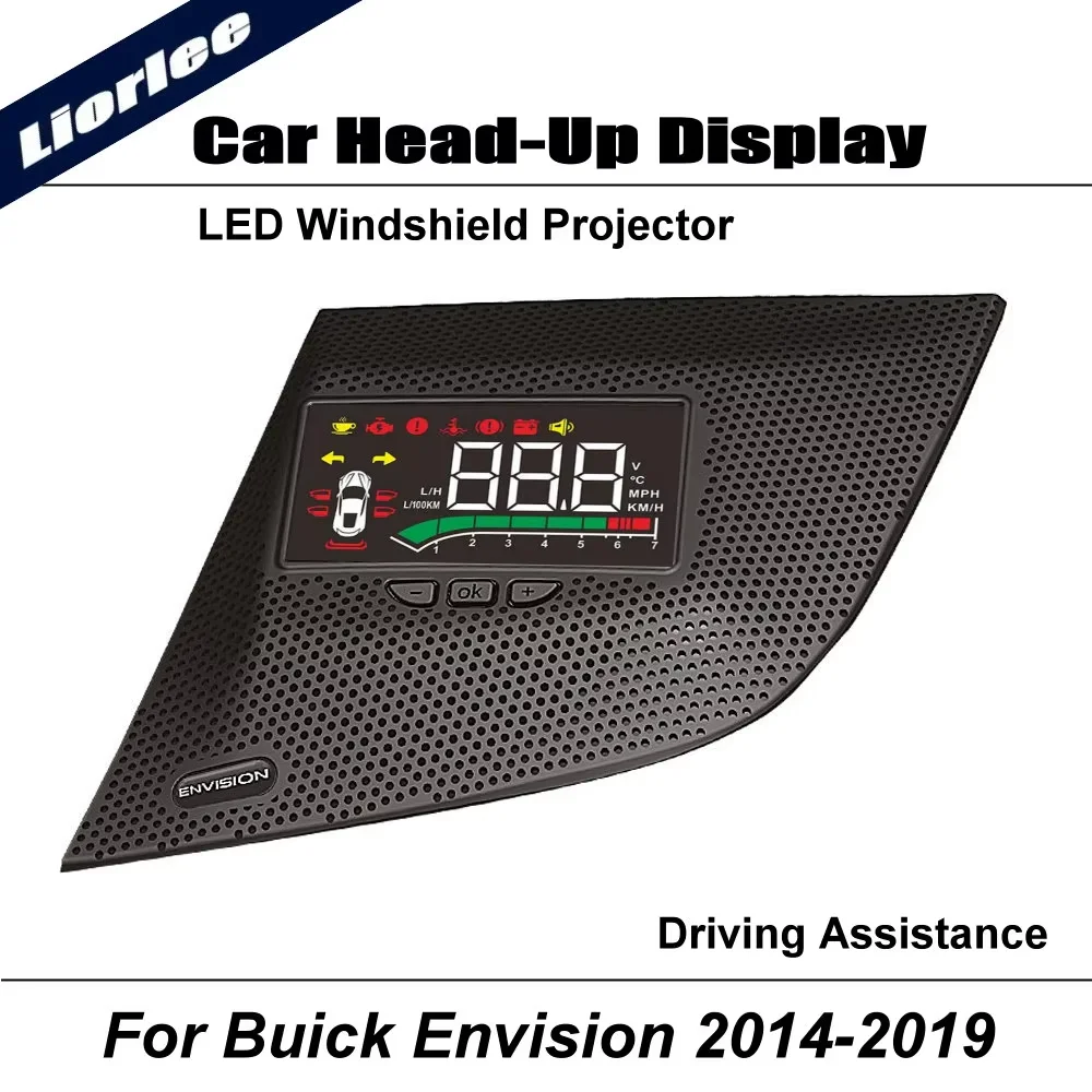 Car LED Windshield Projector For Buick Envision 2014~2019 Auto Head-Up Display HUD Safe Driving Assistance Accessories