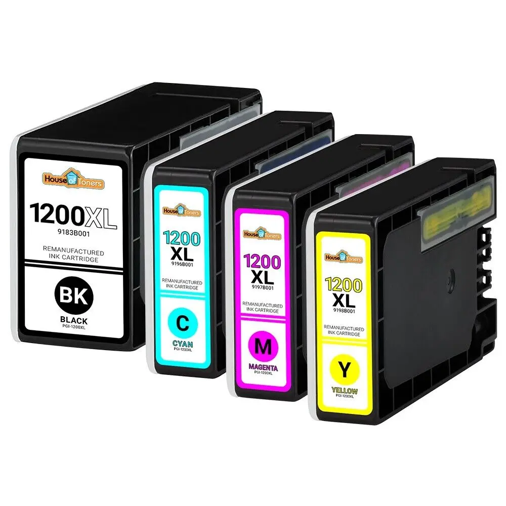 

4pk PGI-1200XL PGI1200XL Ink Cartridges for Canon Maxify MB2320 MB2720 Printers