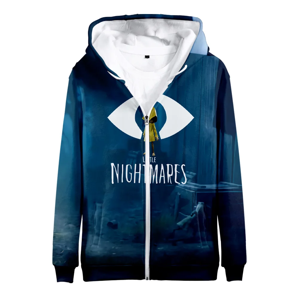 

Little Nightmares 3 Zipper Hoodies 3D Unisex Fashion Long Sleeve Hooded Sweatshirt Casual Streetwear Zip Up Clothes