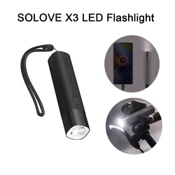 SOLOVE X3 LED Flashlight 3000mAh Mobile Power USB Multi-function Brightness Torch Power Bank Portable Lighting Outdoor