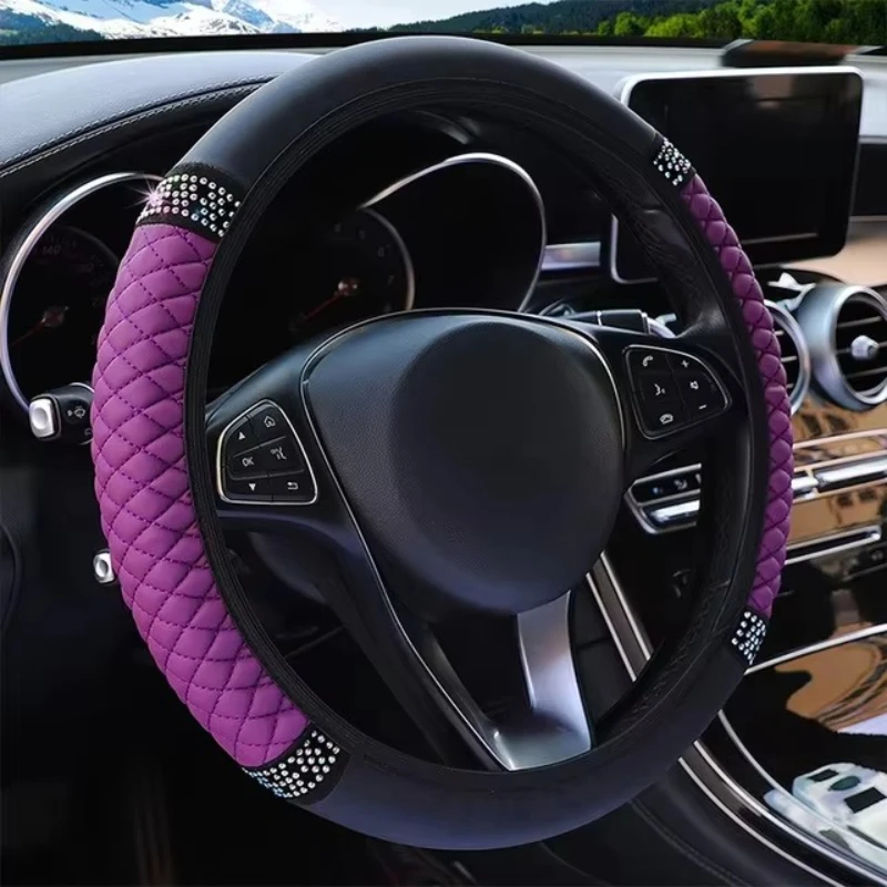Coprivolante per auto: anello interno antiscivolo, treccia morbida e texture per styling auto