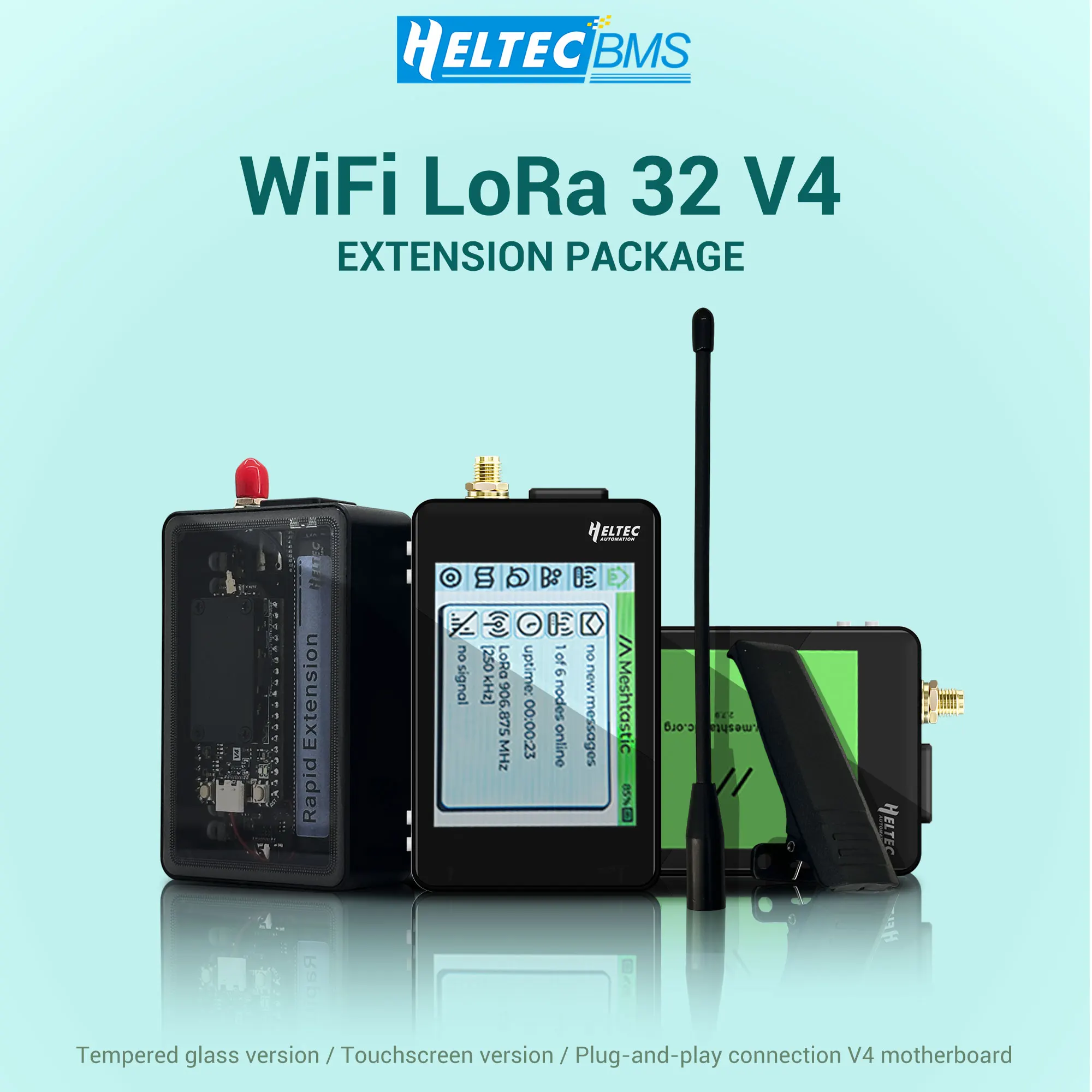 

Комплект расширения Wi-Fi LoRa 32 V4, защитные чехлы 28 дБм, плата расширения из закаленного стекла/сенсорного экрана, модуль GNSS опционально