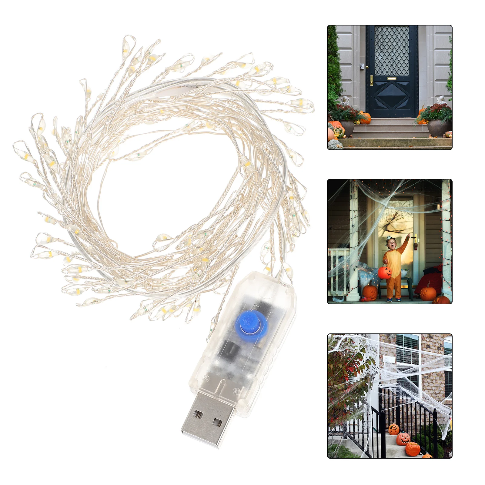 

Party Wreath Light Outdoor Thanksgiving Lights Halloween Decorations Led Garland