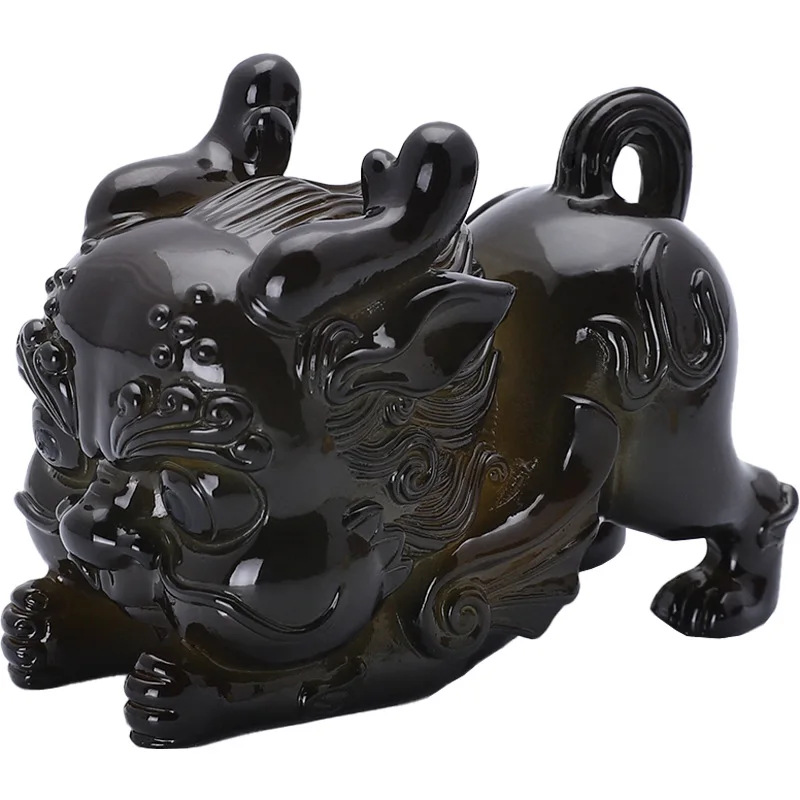 تغيير لون الشاي الحيوانات الأليفة الوحش من فورتشن فنغ شوي طاولة شاي الديكور زن ASMR إعداد التأمل ديكور المنزل