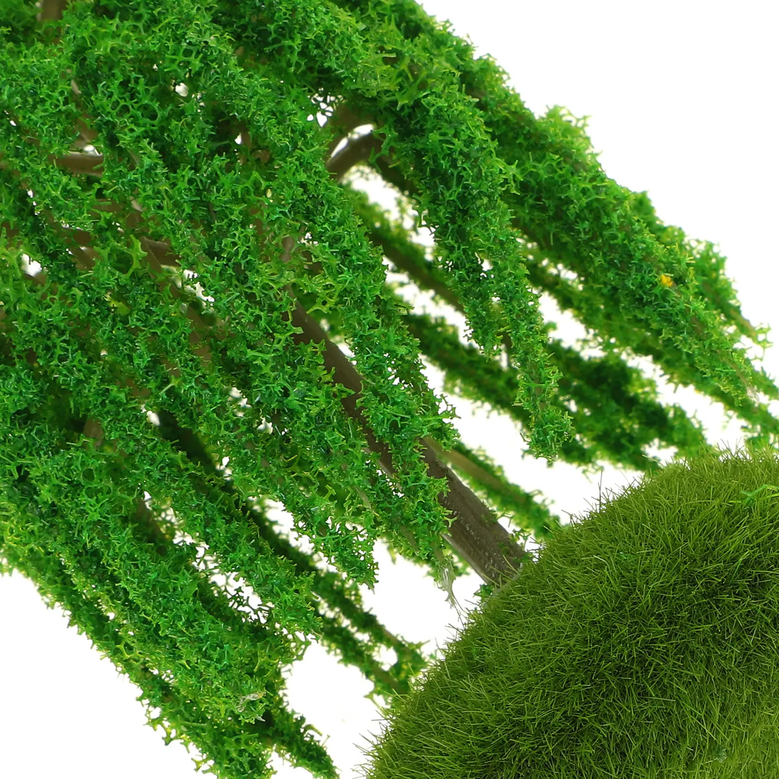 6Pcs Miniature Landscape Trees Realistic Willow Decoration Mini Scene Accessories Sand Table Station Platform Scenery