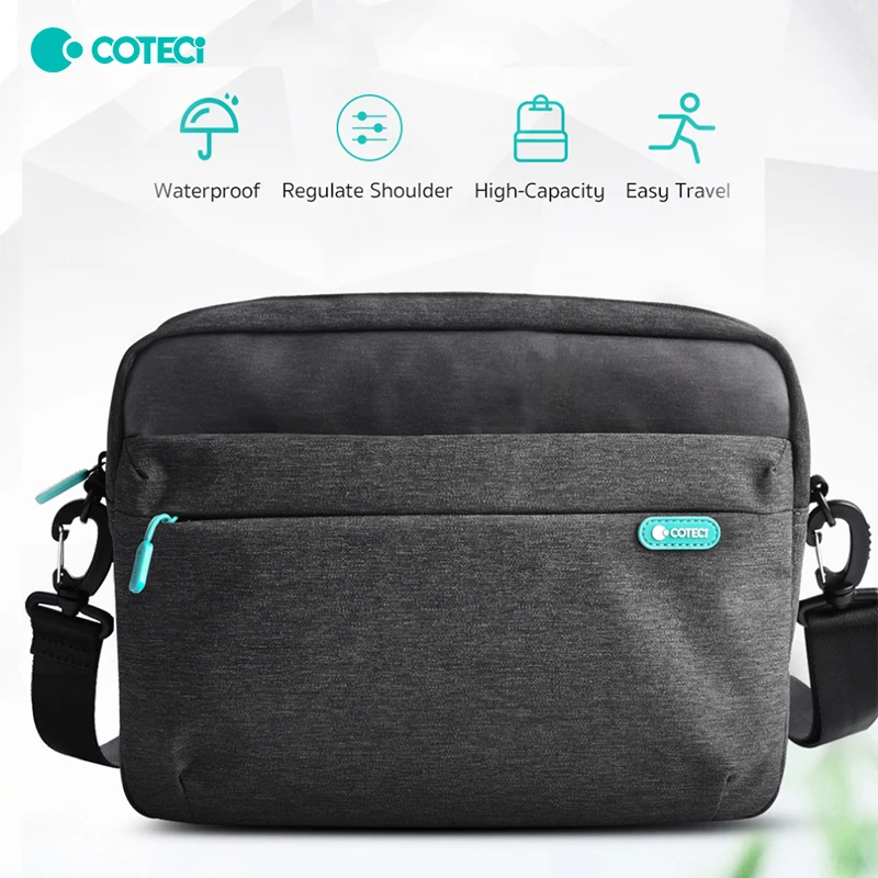 COTECi One Shoulder Slant Span iPad Pro 11 inch Tablet Inner Bag Lightweight Phone iPad Tablet Bag Work Commuter Bag