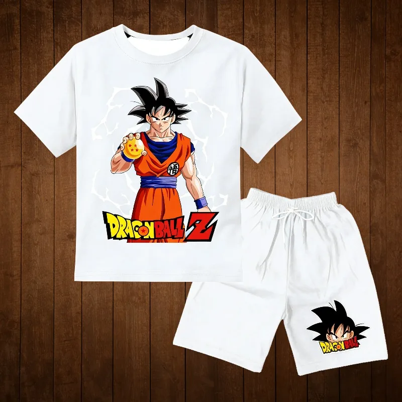 

Модный комплект футболок Dragon Ball Z 2026: детские, мужские и женские летние футболки с Вегетой, 3D Гоку, короткий рукав, спортивный костюм