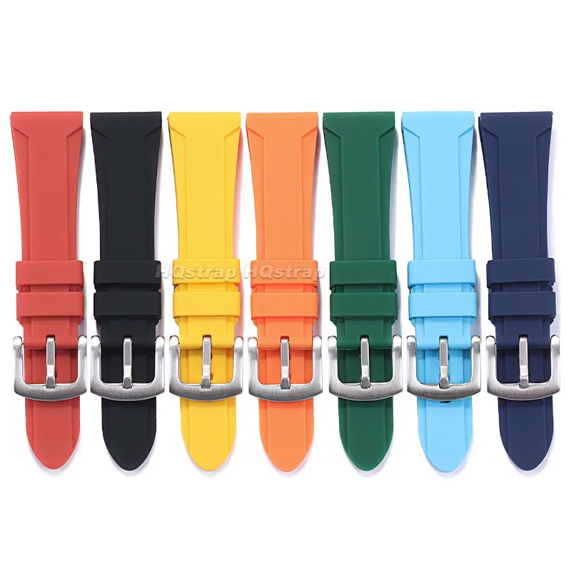 Silicone Strap 22mm 24mm 26mm Rubber Watch Band for Panerai for Seiko Bracelet Waterproof Soft Comfortable Universal Wristband