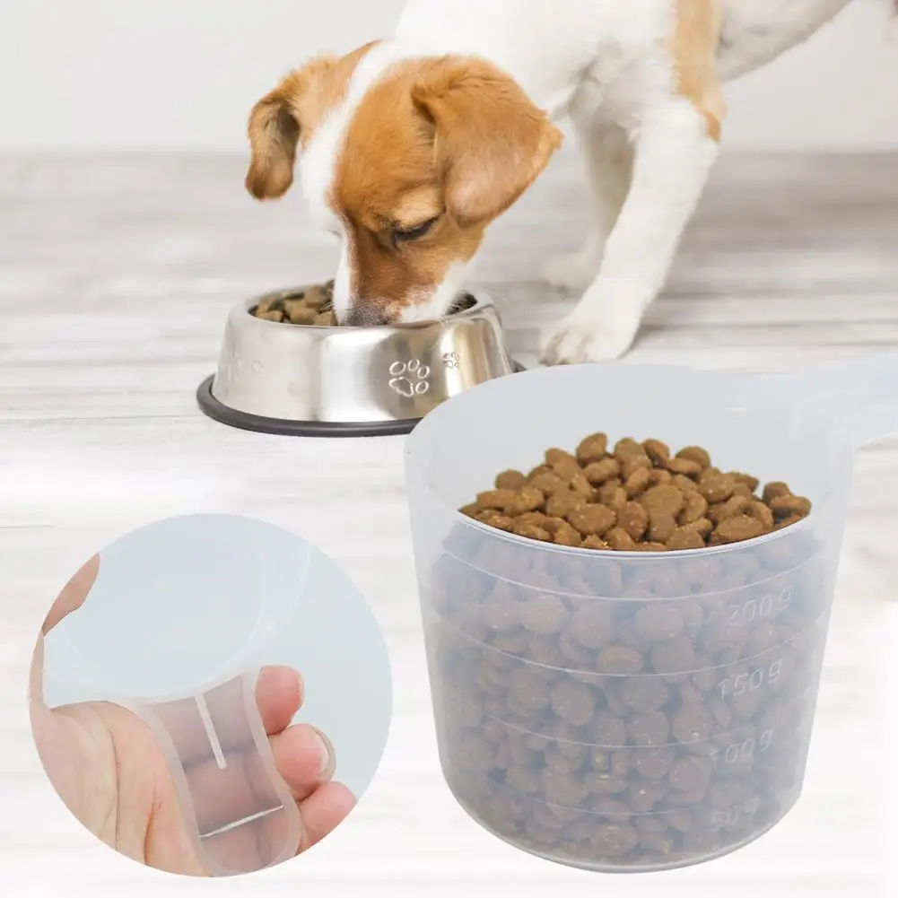 200g Dog Feeder Shovel  Ergonomic Design   Pet Measuring Spoon Puppy Food Dispenser Spoon