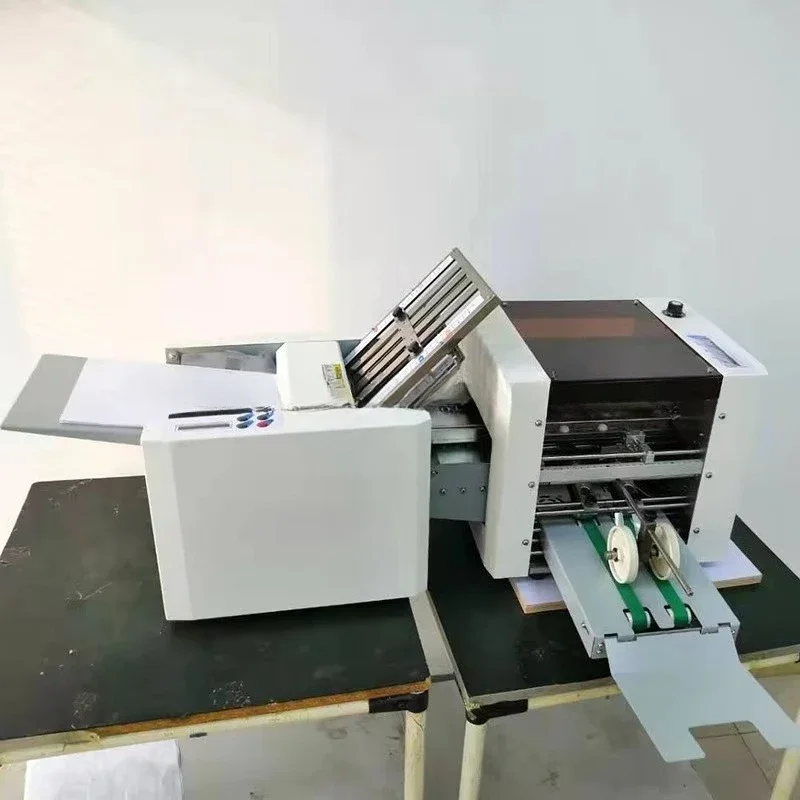 Stainless steel commercial flyer folding machine paper cross folding machine