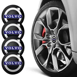 4szt 56mm Emblemat Kołpaki centrujące koła Naklejki na felgi samochodowe Akcesoria do Volvo Xc90 S60 S80 Xc60 Xc70 Xc90 Fh V50 S40 C30