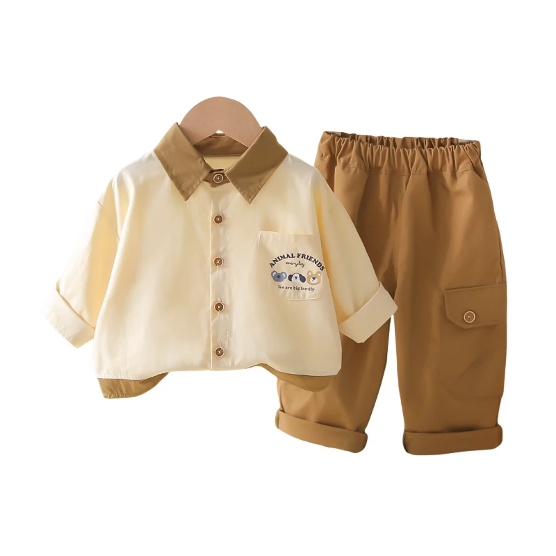 

New Autumn Baby Clothes Suit Children Boys Long Sleeved Shirt Pants 2Pcs/Sets Kids Clothing Infant Costume Toddler Tracksuits