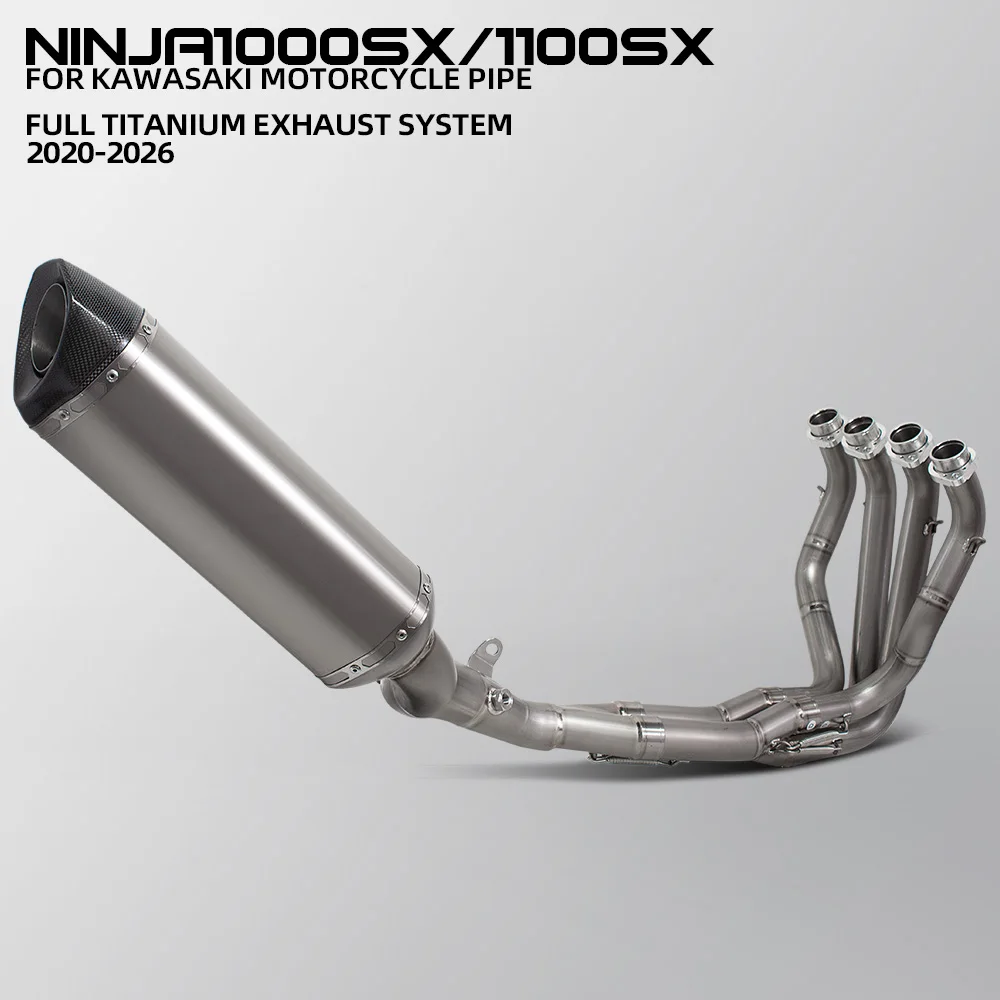 

Motorcycle Exhaust Full System For Kawasaki Ninja1000SX Ninja1100SX/SE Ninja 1000SX/1100SX SE 2020-2026 Manifold Escape Muffler