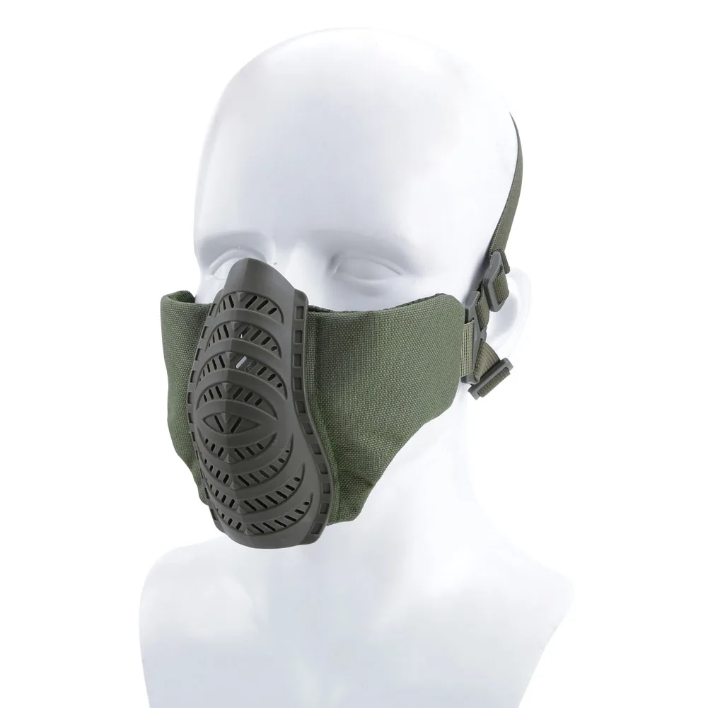 Adjustable Tactical Protective Mesh Half Face Mask for Hunting Shooting Tactical Activitie Survival Game Airsoft Paintball