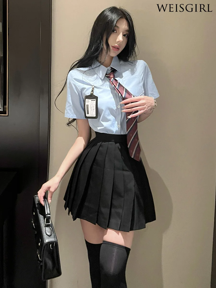 

Sexy Japanese JK Classic School Uniform Pure Desire College Style Cosplay Campus Royal Sister Student Uniform Set Large Size
