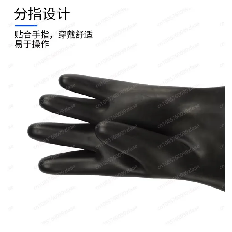 Acid Alkali Resistant Vacuum Box Special Gloves Flange Scientific Research Test Battery Factory Operation Liquid Injection Box