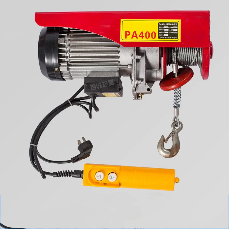 

Household Micro Electric Hoist 220V Electric Hoist Lifting Small Hoist Hoist Small Wire Rope Electric Hoist