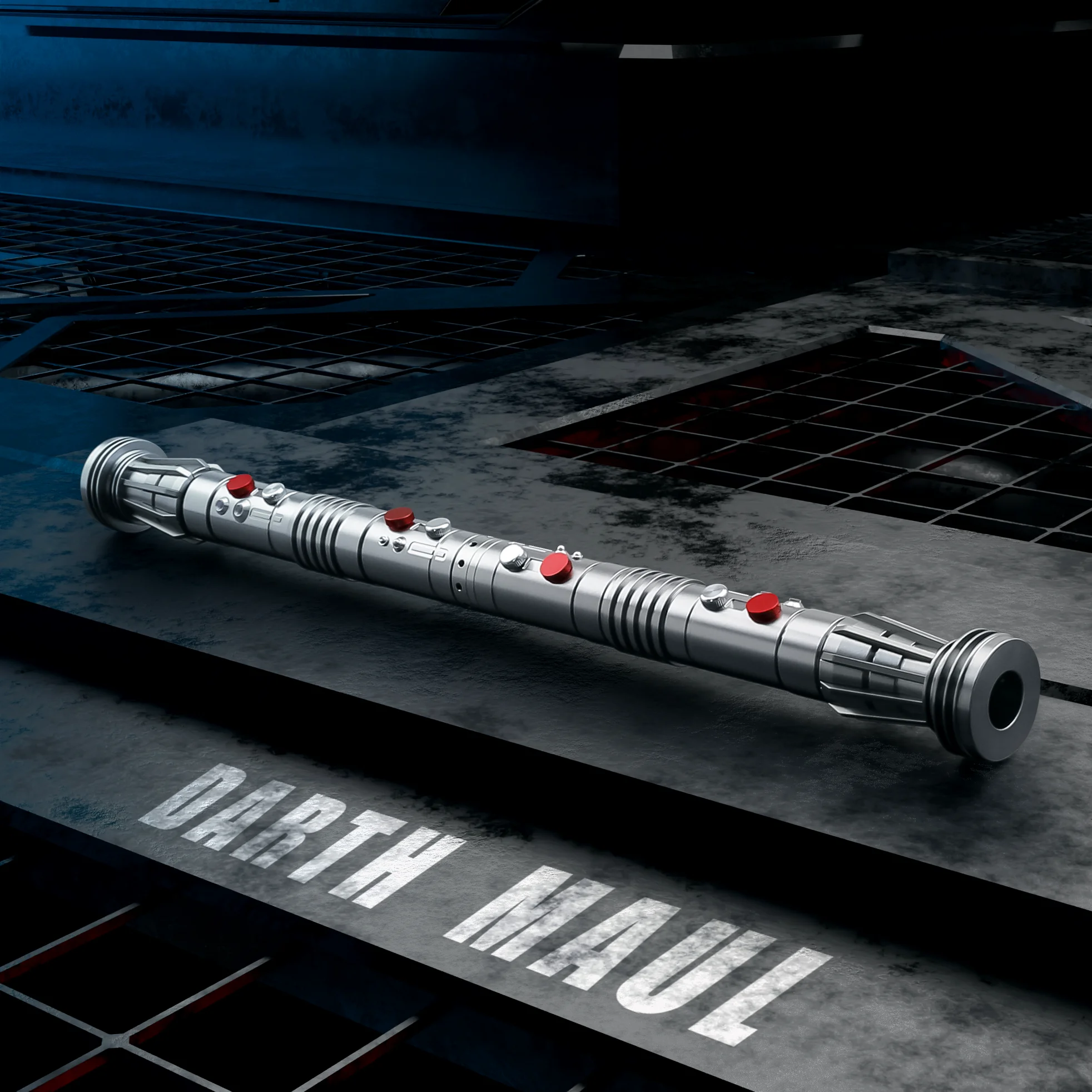 TXQSABER Maul Lightsaber Heavy Dueling Sword Metal Hilt RGB Smooth Swing Blaster Sound Effect Cosplay Luminous Toy for Adult Kid