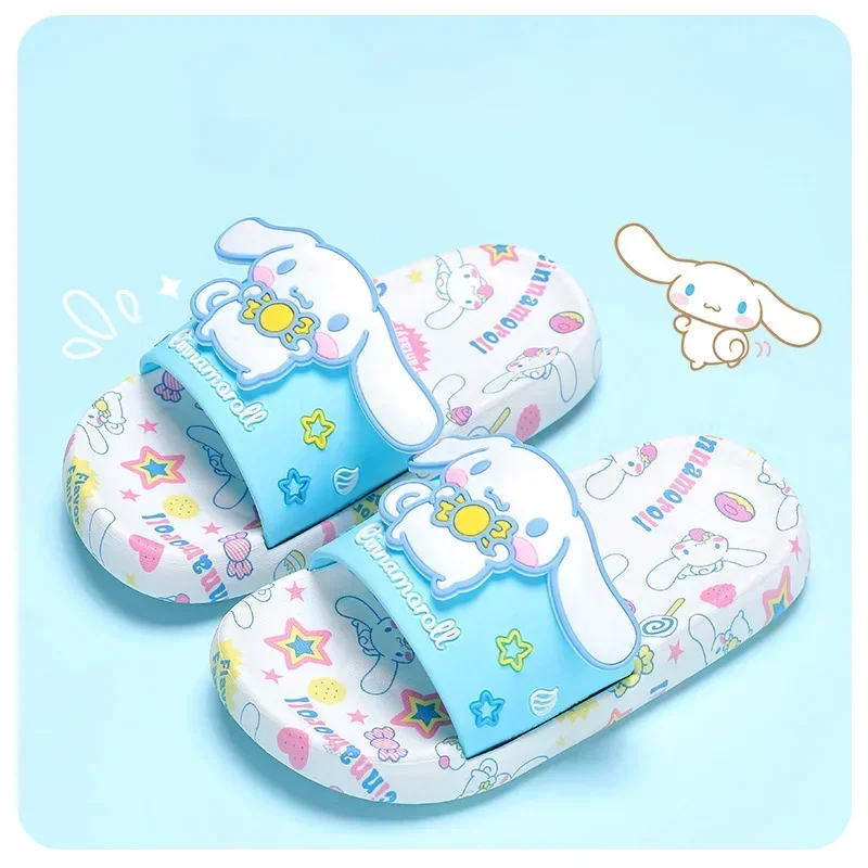 Kawaii Sanrio Anime Sandals Kuromi Cinnamoroll My Melody Slipper pantofole per bambini estate belle ragazze antiscivolo fondo morbido