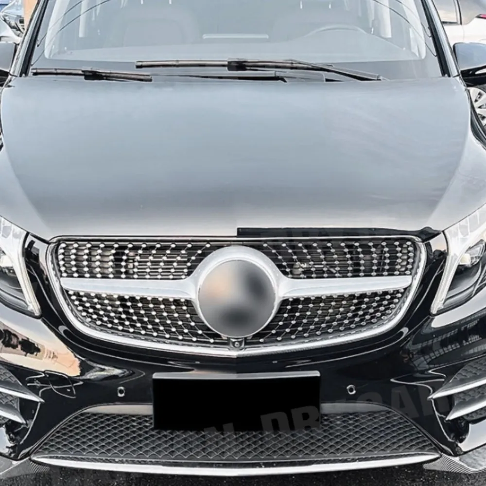 

ABS Material Car Accessories Front Bumper Splitters for Benz V Class W447 V260 AMG Line 2018-2023 Front Bumper Flaps Apron