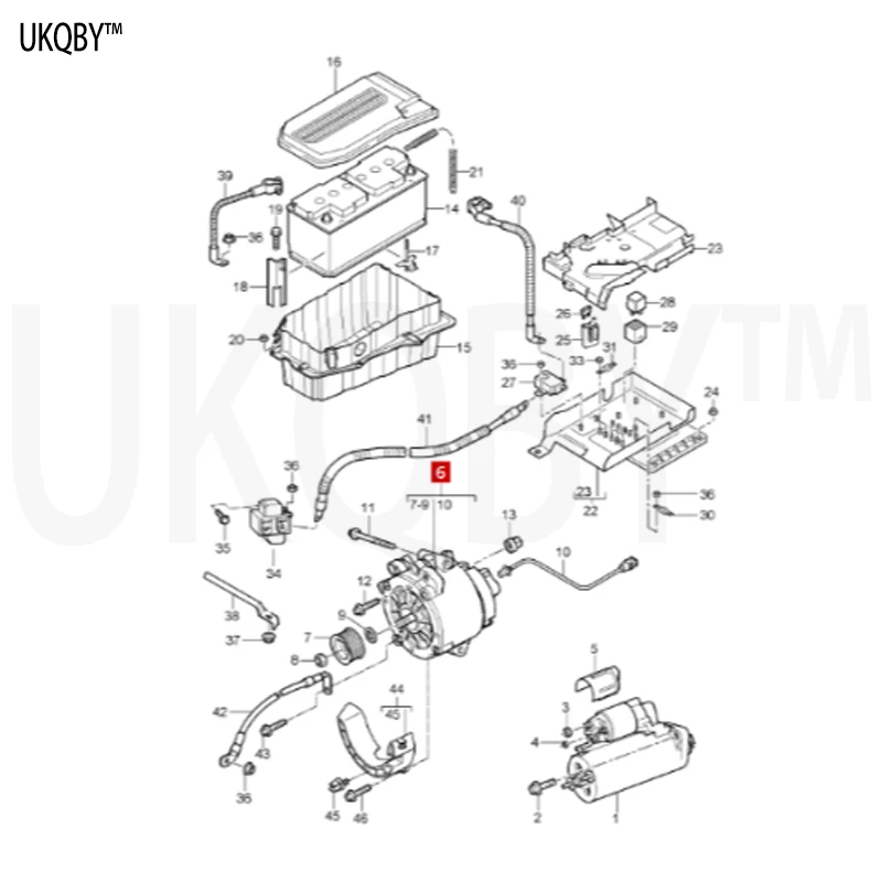 Po rs ch e Generator Water Cooling 94860302500 94860302503