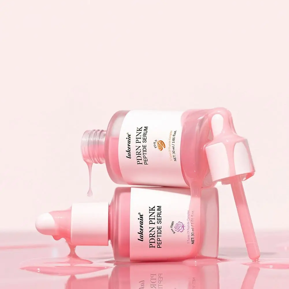 Suero de Péptidos Rosados PDRN, Suero con Brillo Rosado, Péptidos y Niacinamida Hidratantes, Reafirmantes, Tono Desigual de la Piel, Cuidado de la Piel Coreano