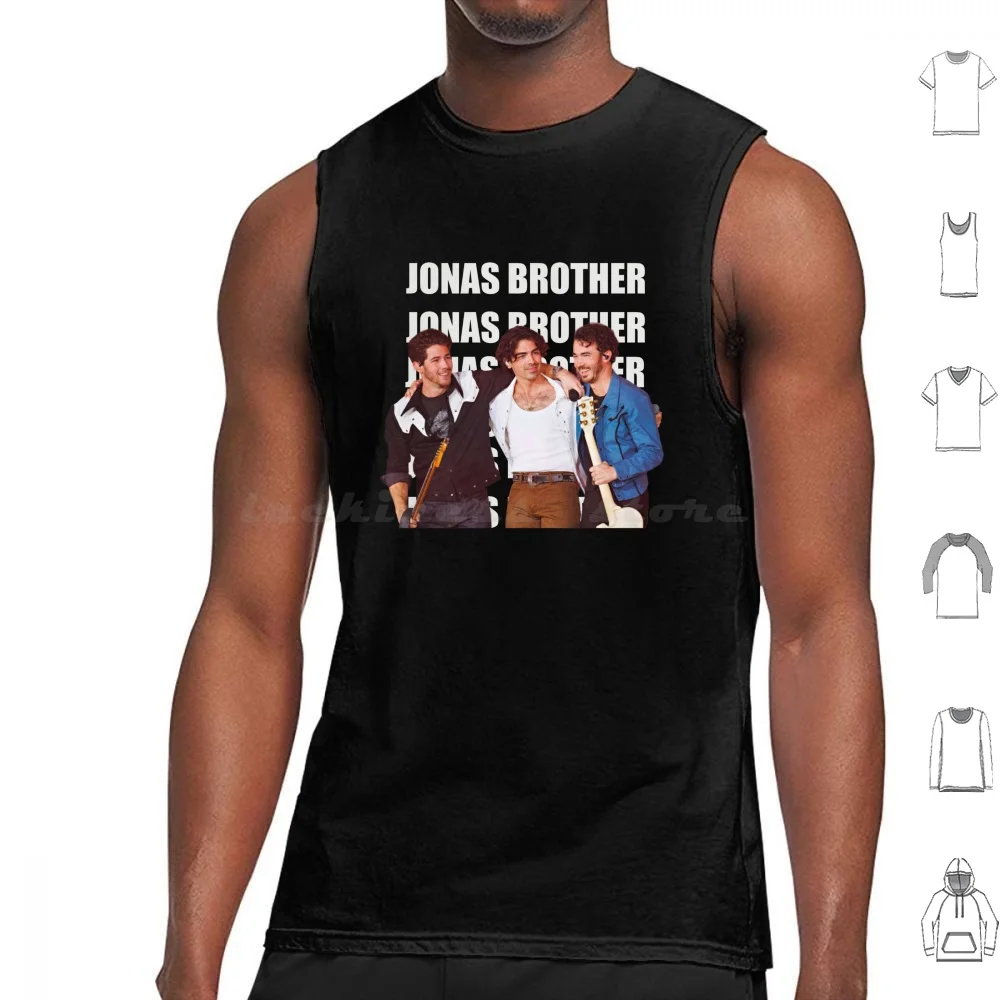 

Retro Art Tank Tops Print Cotton Jonas Nick Joe Brothers Joe Jonas Nick Jonas Kevin Jonas Kevin Music Band Sucker