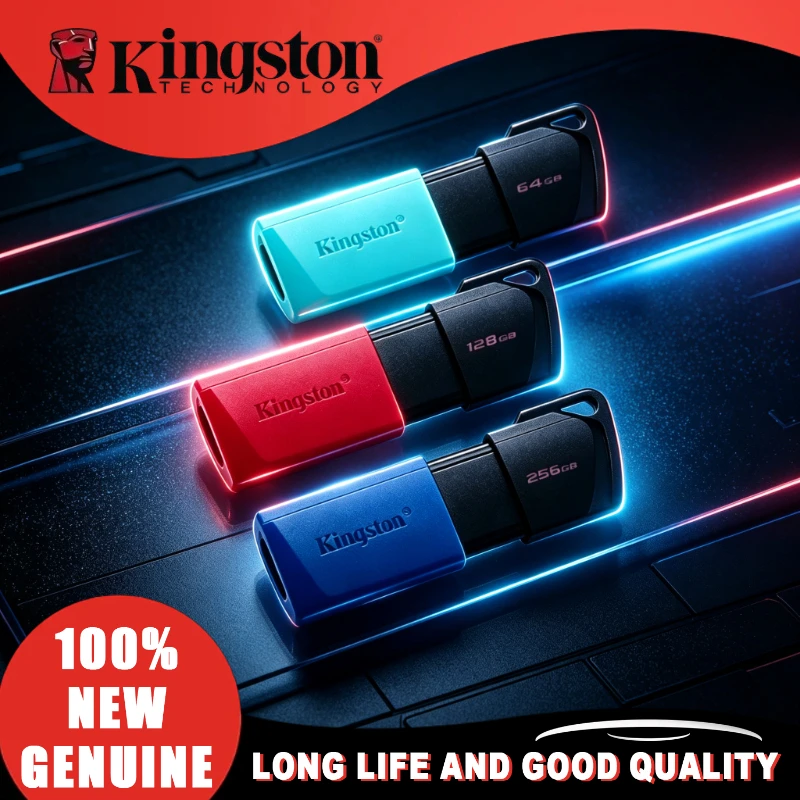 Kingston for PC 64GB 128GB 256GB USB Flash Drive Pen Drive Flash Disk Mini Key Memory Original Usb Stick3.2 Drives USB 3.2 Gen 1