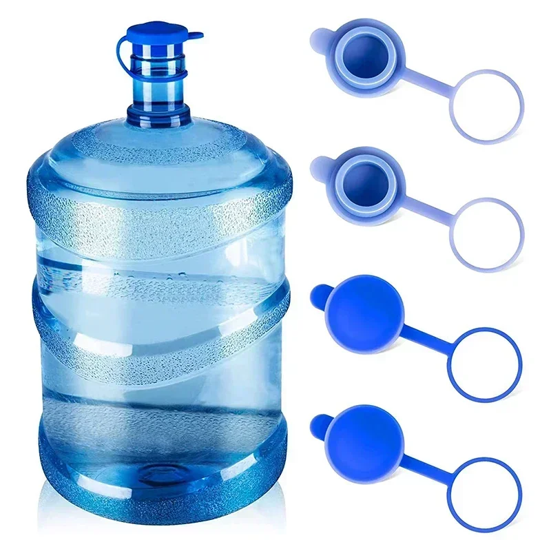 Water Bottle Replacement Lid 3/5 Gallon Water Jugs Lid Stopper Silicone Top Cover for Drinking Bucket Anti Splash Accessories