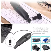 Mini USB Vacuum Cleaner Keyboard Brush Laptop Shell Cleaner Dust Brush Portable USB Vacuum Cleaner Computer Cleaning Tool