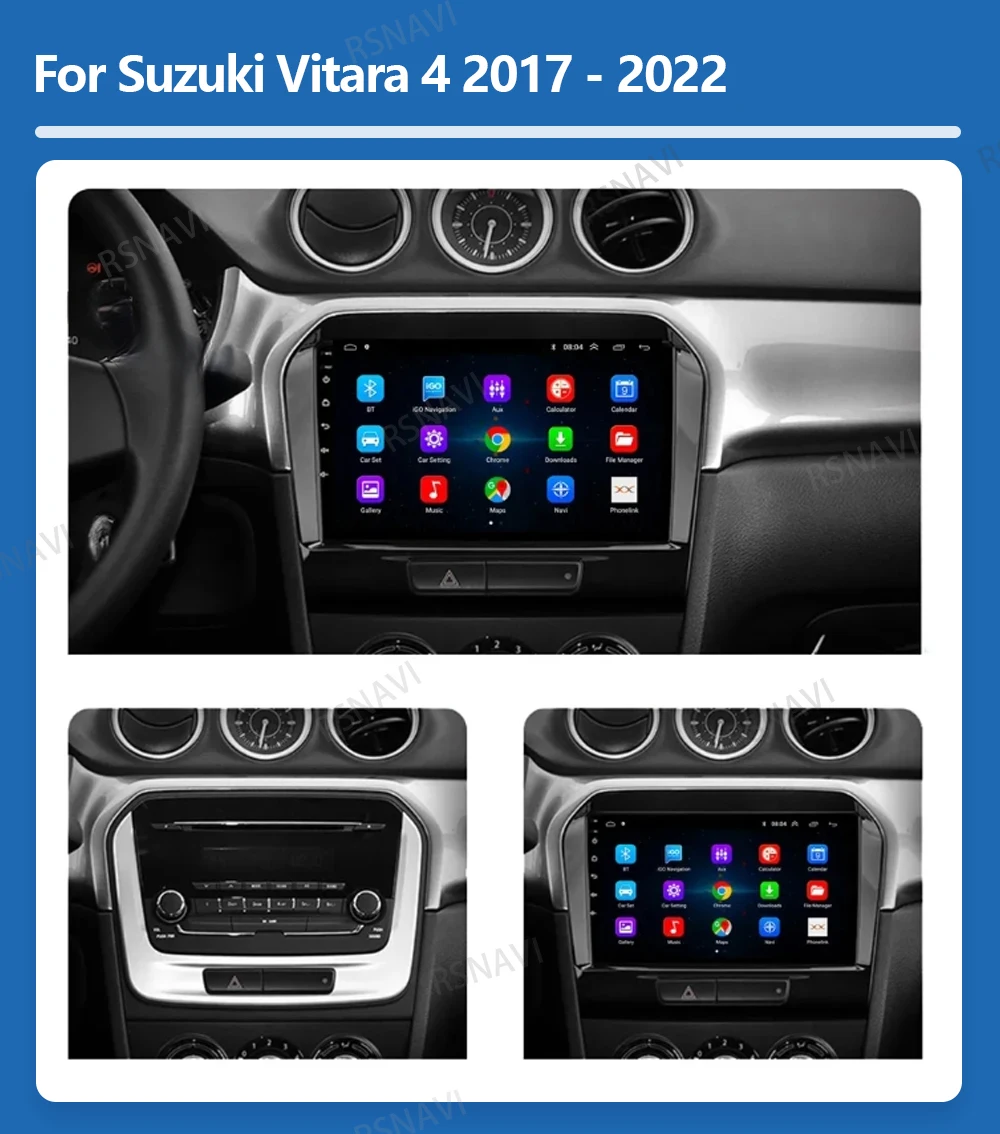 Android 16 Wireless Carplay Auto Für Suzuki Vitara 4 2017 2018 2019 2020-2022 Autoradio Stereo Multimedia Navigation GPS-Player – Detail 2