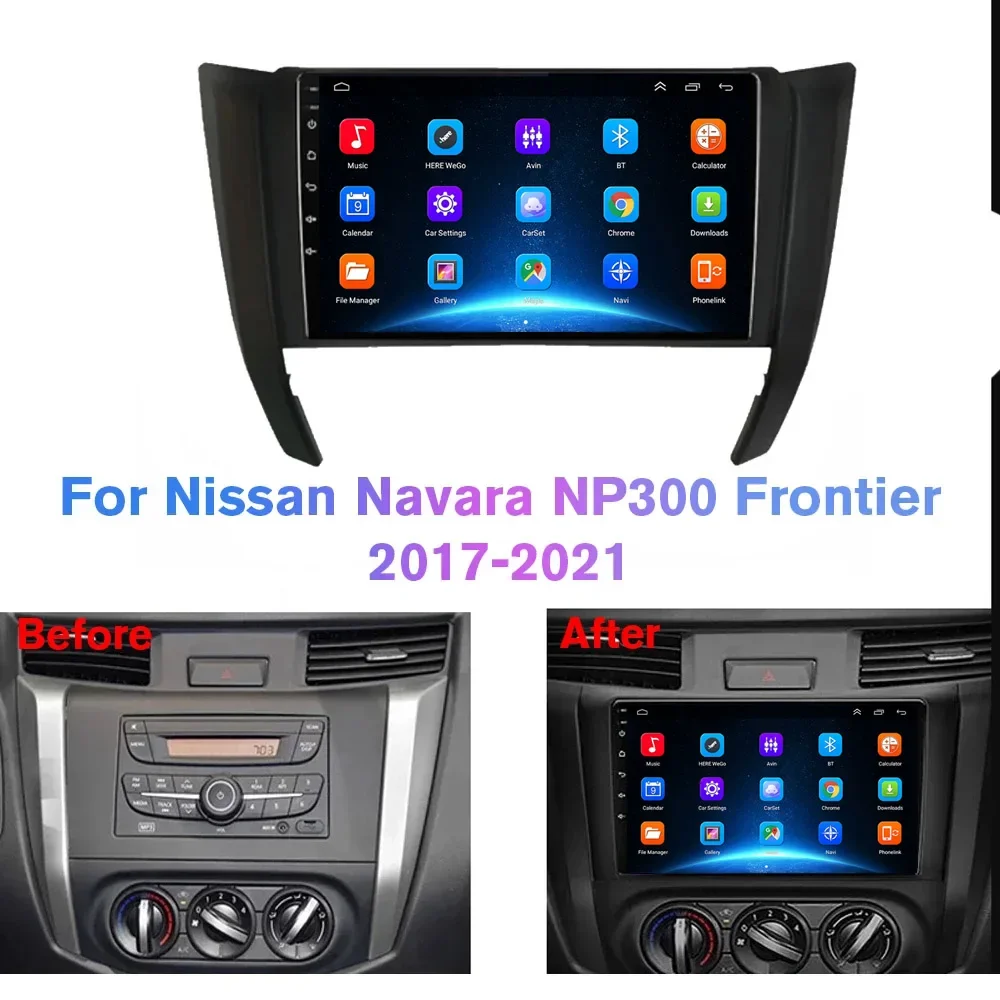 for Nissan Navara Frontier NP300 4 D23 2014-2021 Android 13 CarPlay Radio Android Auto Car Multimedia GPS 4G Player Stereo