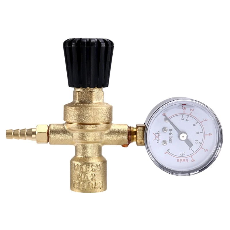 Mini Argon Carbon Dioxide Pressure Reducer Pressure Gauge Instrument 36V 220V Two Welding Pressure Reducing Valve M10 * 1