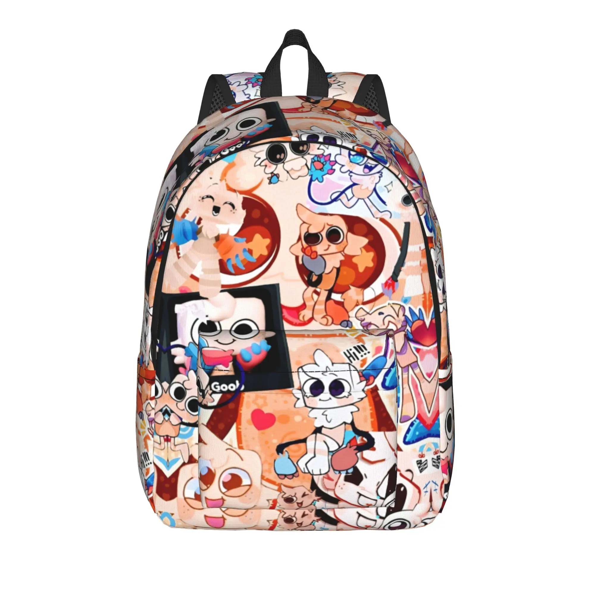 Dandys World Shelly Backpack for Men Women Cool Student Hiking Travel Daypack Catoon College Canvas Bags Outdoor