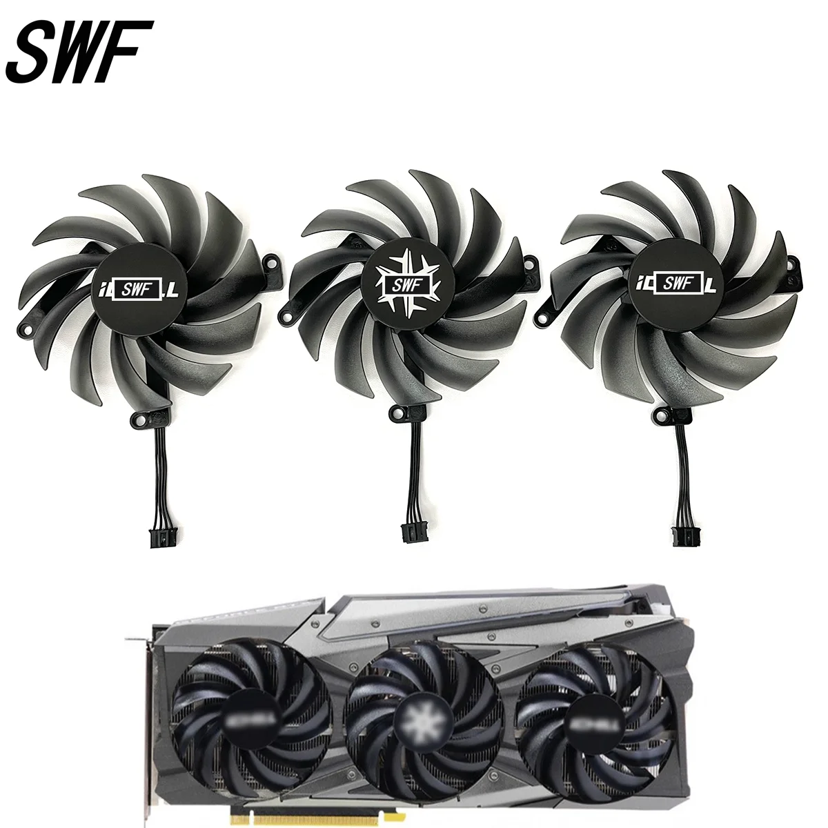 

CF-12915S 85MM RTX 3060 3070 Video Card Cooling Fan For INNO3D Geforce RTX 3060 3060TI 3070 3070TI Ichill X3 Graphics Cooler Fan