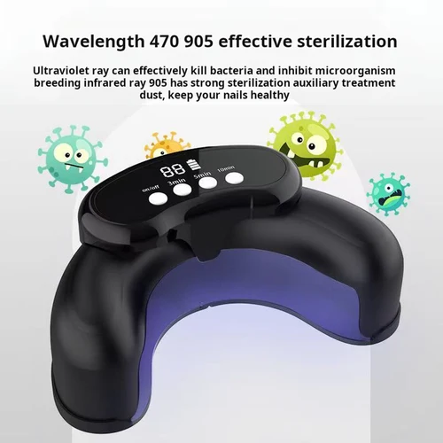 Dispositivo láser inalámbrico para hongos en las uñas de los pies, luz infrarroja de onicomicosis, 470nm, 910nm, luz azul, equipo láser antifúngico