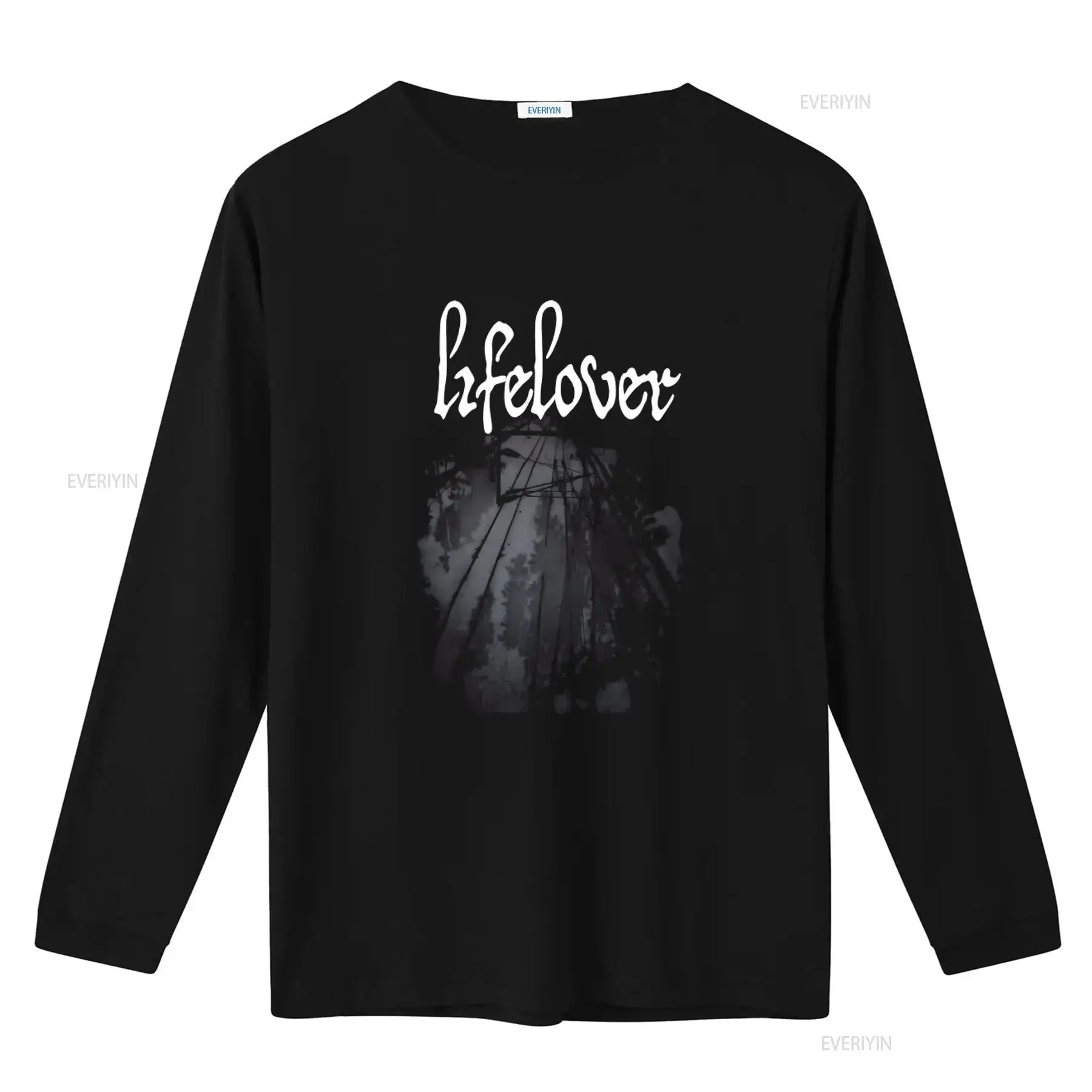 2008 Vintage Lifelover Konkurs Black Metal Band T Shirt DSBM Style Forgotten Tomb Inspired vintage Washed Casual Stretched