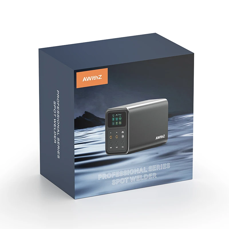 آلة لحام محمولة جديدة من Awithz، شاشة LED قابلة للتعديل، بطارية لحام البقعة للمعادن 1.5/2 مم