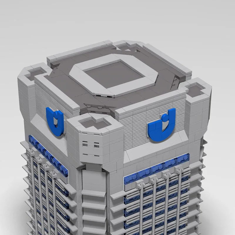 Stadt Street View Moc Bausteine Modulare Union-Investment Hochhaus Modell Technologie Blöcke DIY Spielzeug Bau Urlaub Geschenk