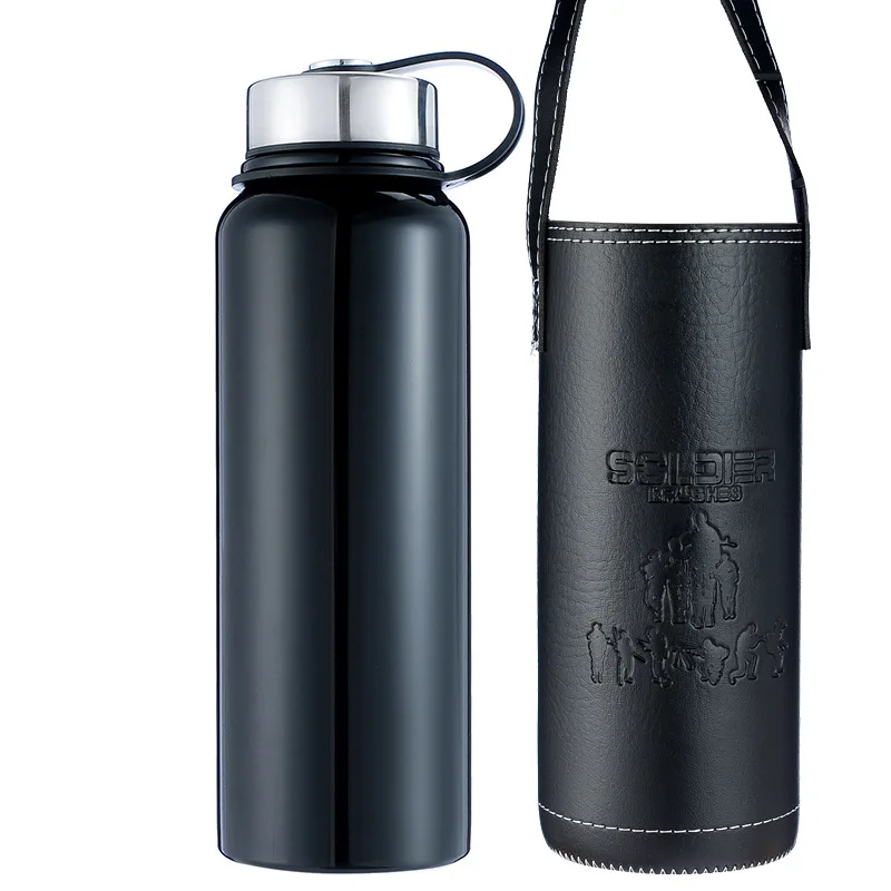 

800/1100/1500ml Outdoor Mountaineering Sports Water Cup Stainless Steel Insulated Cup Large Capacity Water Bottle Vacuum Flask