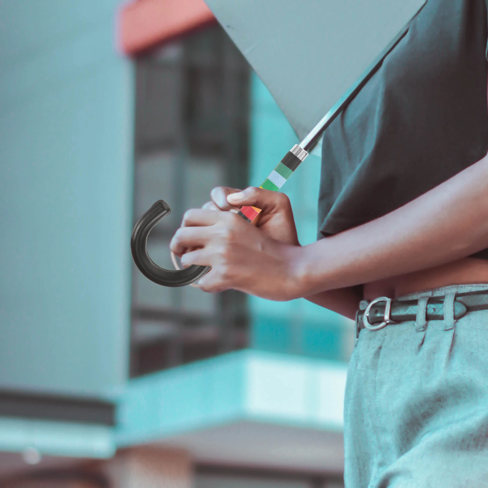 

Sturdy Plastic Umbrella Grip Replacement Wear Resistant Non Slip Design Long Walks Hikes Modern Stylish Accessory