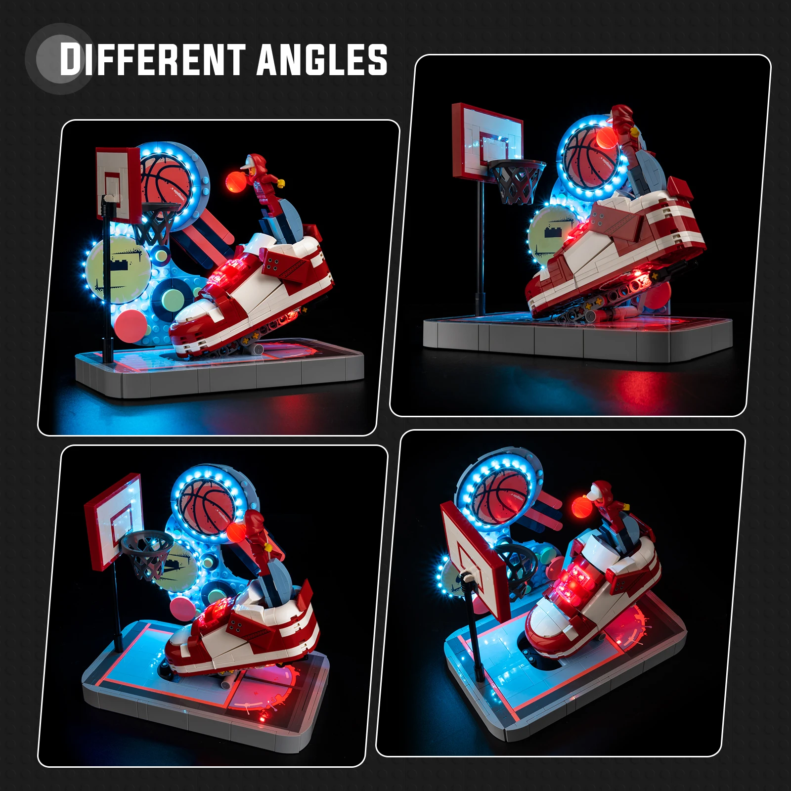 

Комплект светодиодных ламп для конструктора Lego Nike Dunk Trickshot 43021, декоративная подсветка (модель кубиков в комплект не входит)