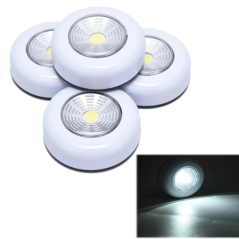Veilleuse LED circulaire avec capteur de mouvement COB, contrôle tactile, lampe murale pour Cisco et chambre à coucher, 1PC