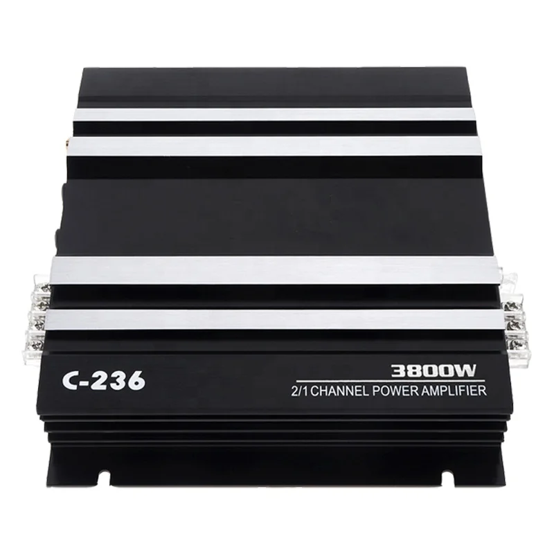 Профессиональный оптовый автомобильный стереоусилитель 12 В C-236 3800 Вт, максимальная мощность, 2-канальный усилитель для автомобиля Профессиональный оптовый автомобильный стереоусилитель 12 В C-236 3800 Вт, максимальная мощность, 2-канальный усилитель для автомобиля