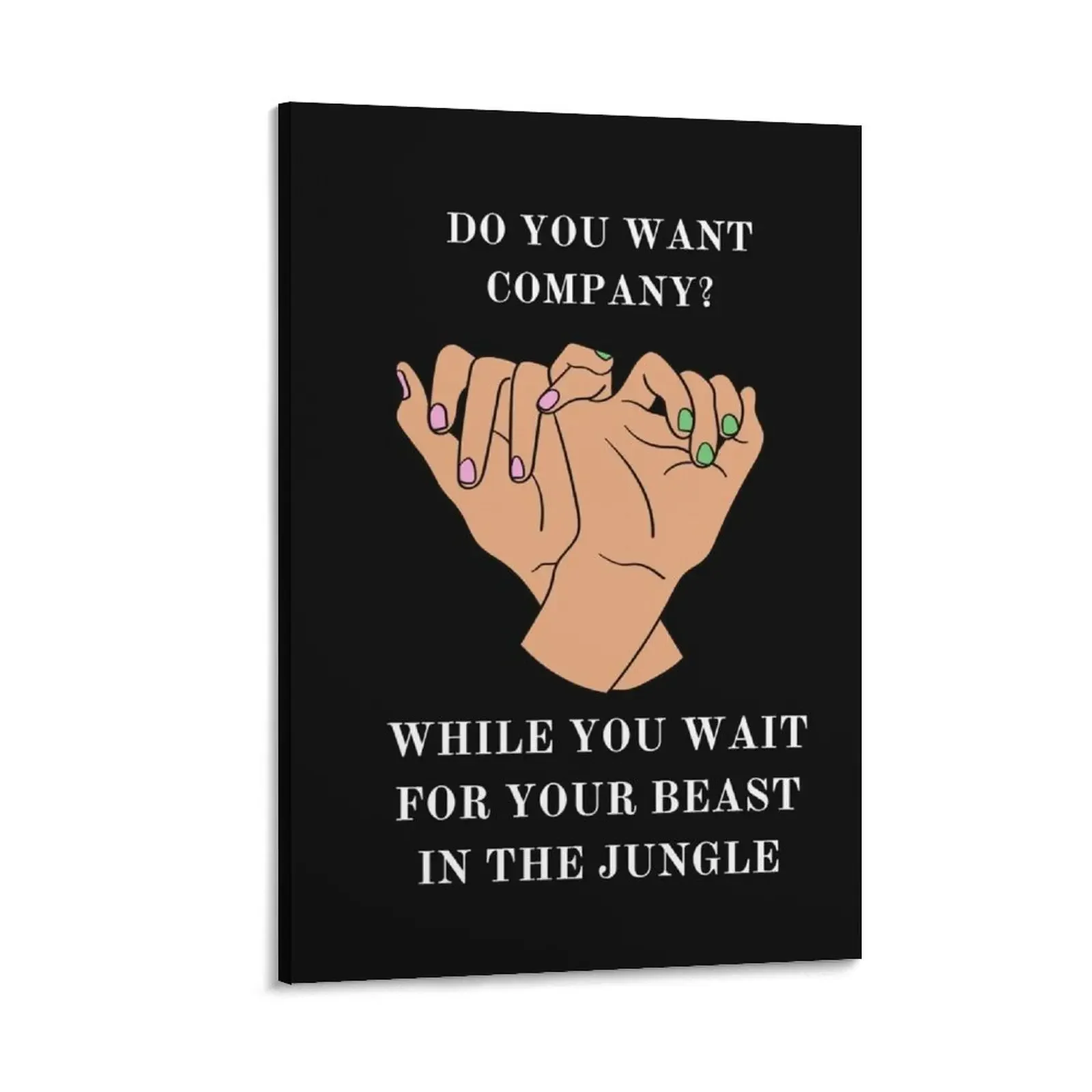 

Dani and Jamie - "Do You Want Company" Canvas Painting home decor Luxury living room decoration